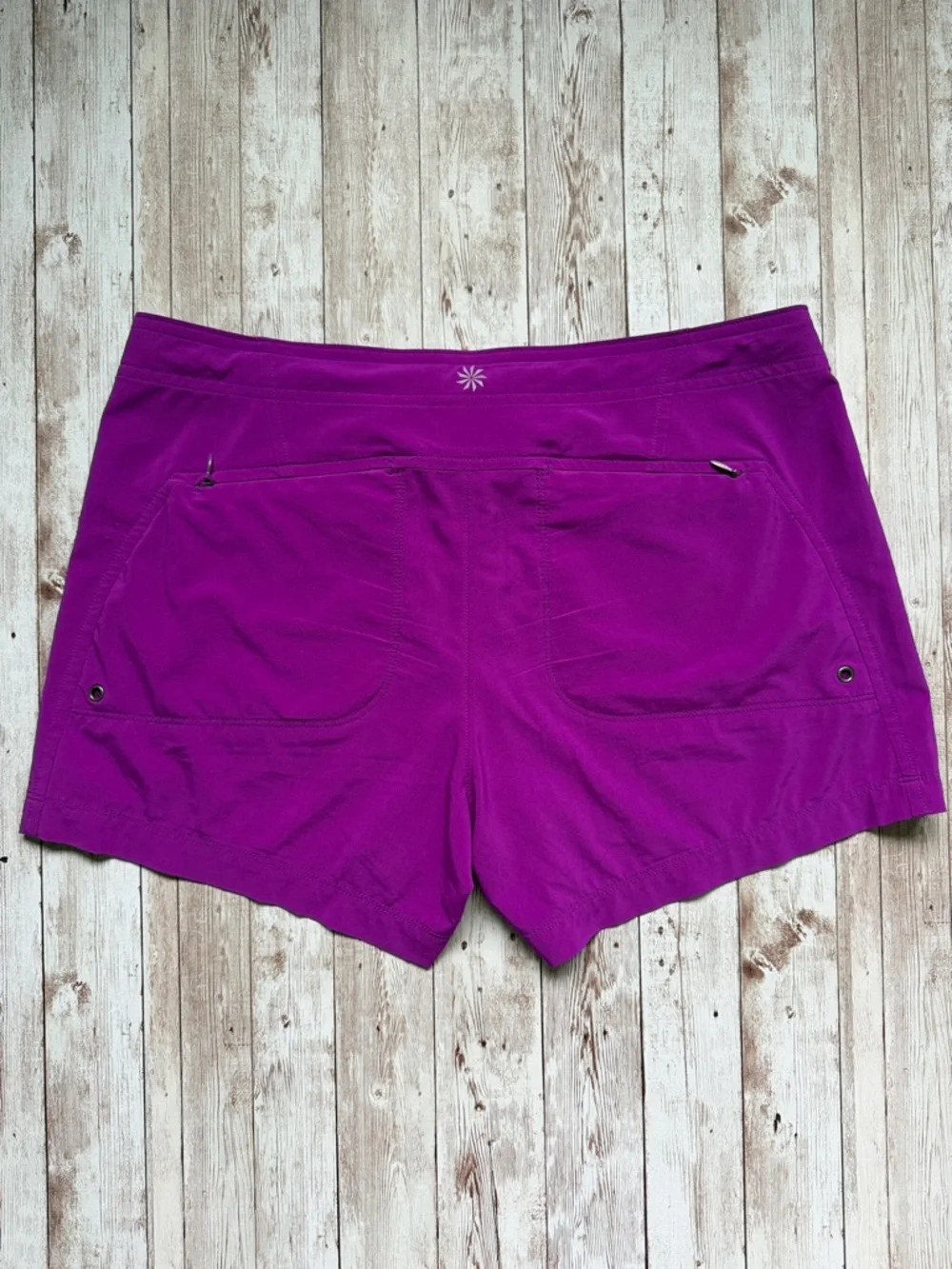 Athleta Costa Shorts sz 6 Purple Fuchsia Lightweight Outdoor Swim Athletic - Picture 5 of 13